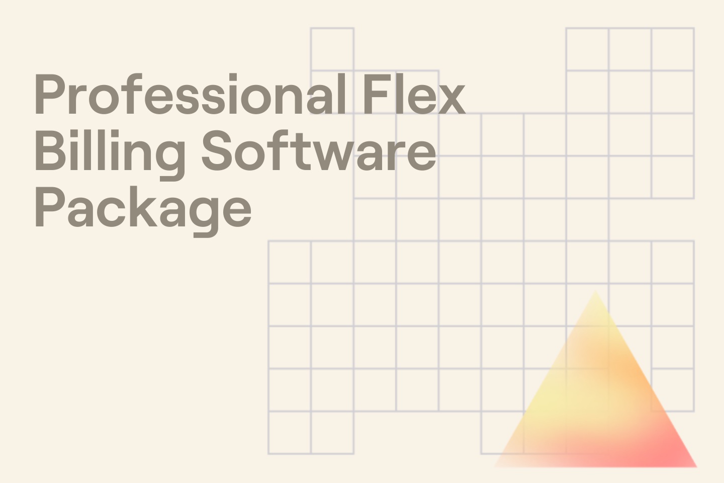 Professional Flex Billing Software Package
