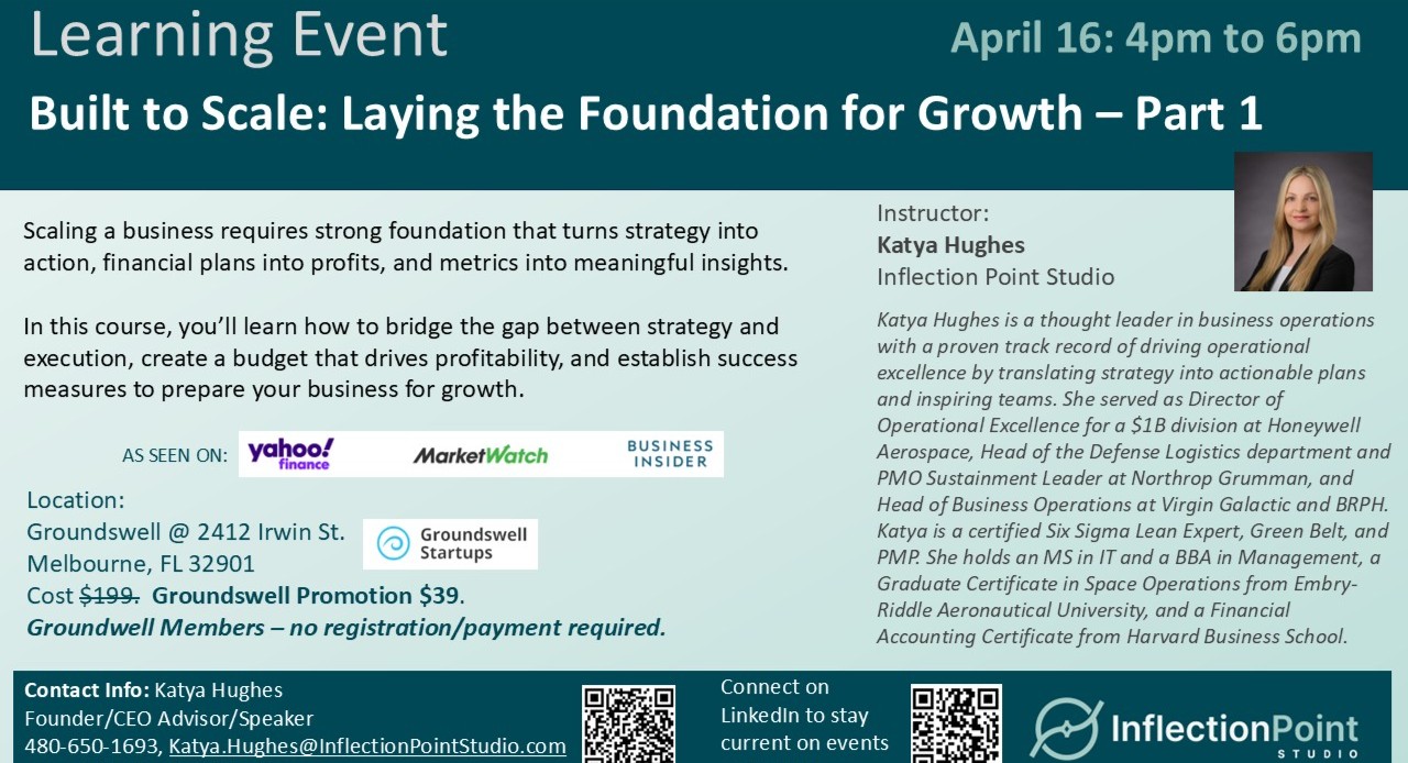 Built to Scale: Laying the Foundation for Growth - P 1