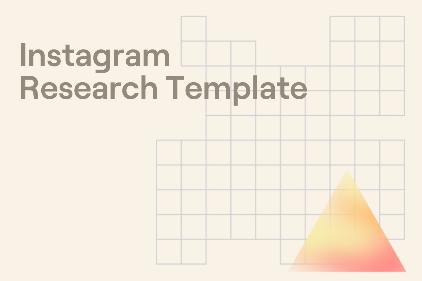 Instagram Research Template