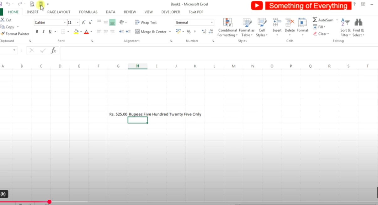 Amount in Words - Excell Add-in