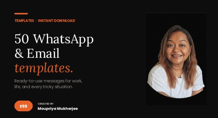 English for WhatsApp & Email — 50 Ready Templates