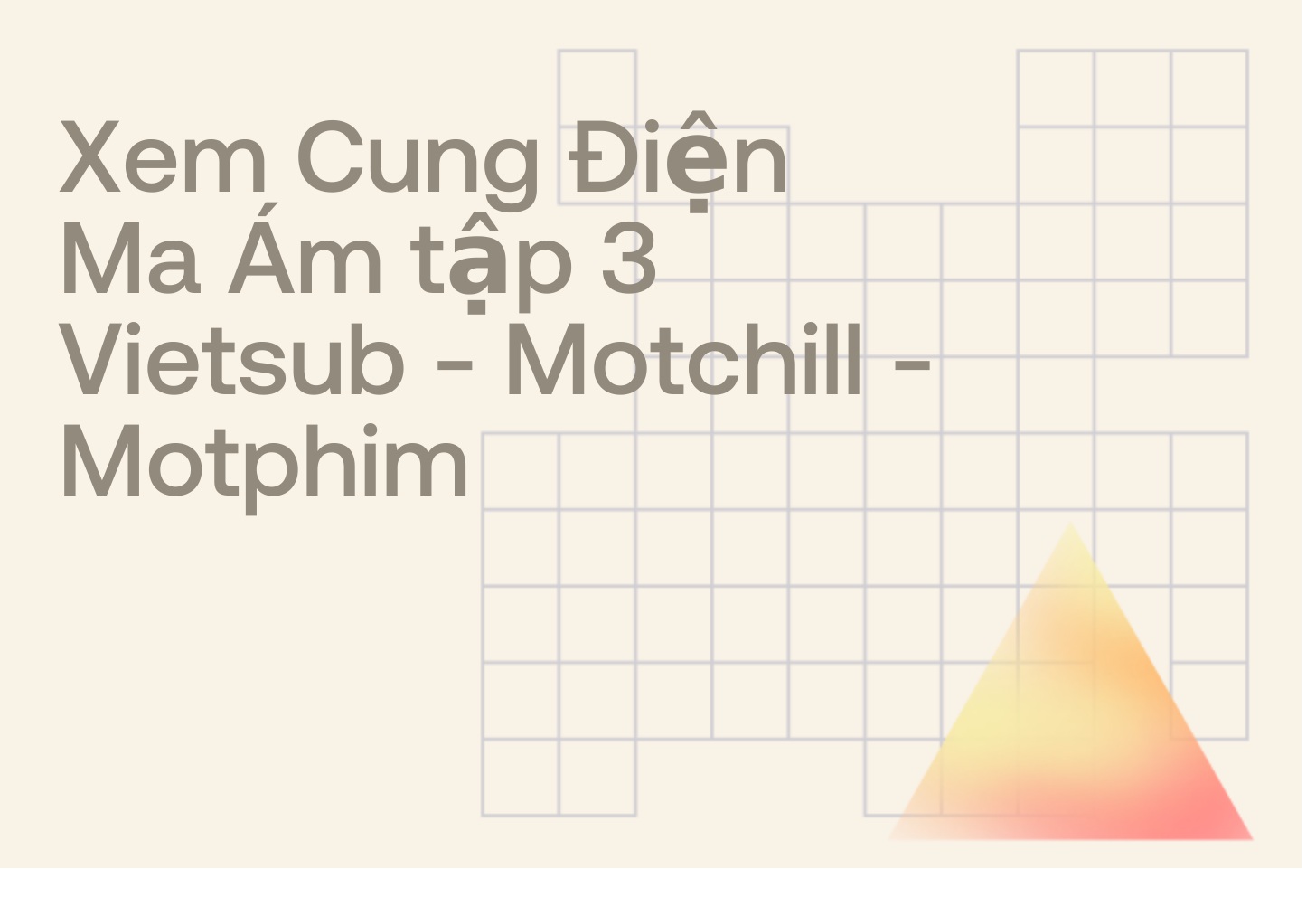 Xem Cung Điện Ma Ám tập 3 Vietsub - Motchill - Motphim