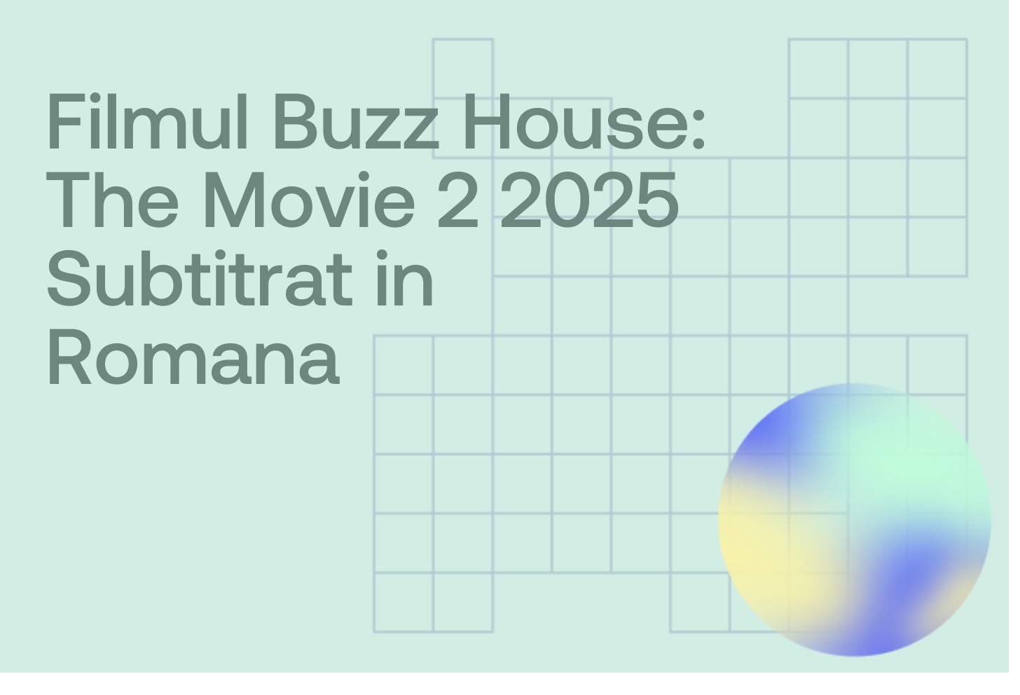 Filmul Buzz House: The Movie 2 2025 Subtitrat in Romana