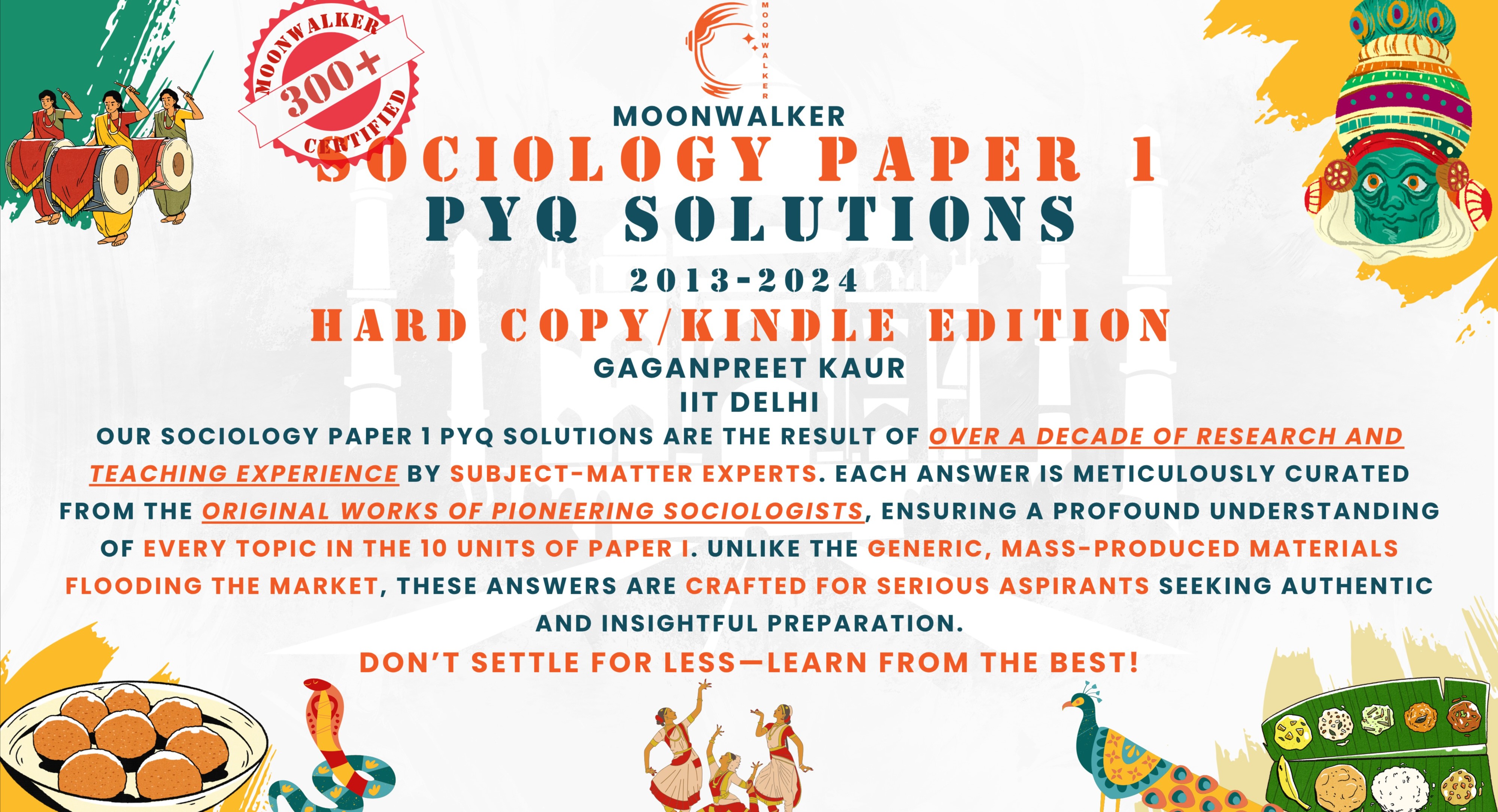 Sociology Paper 1: Fully Solved PYQ (2013-24) HARD COPY