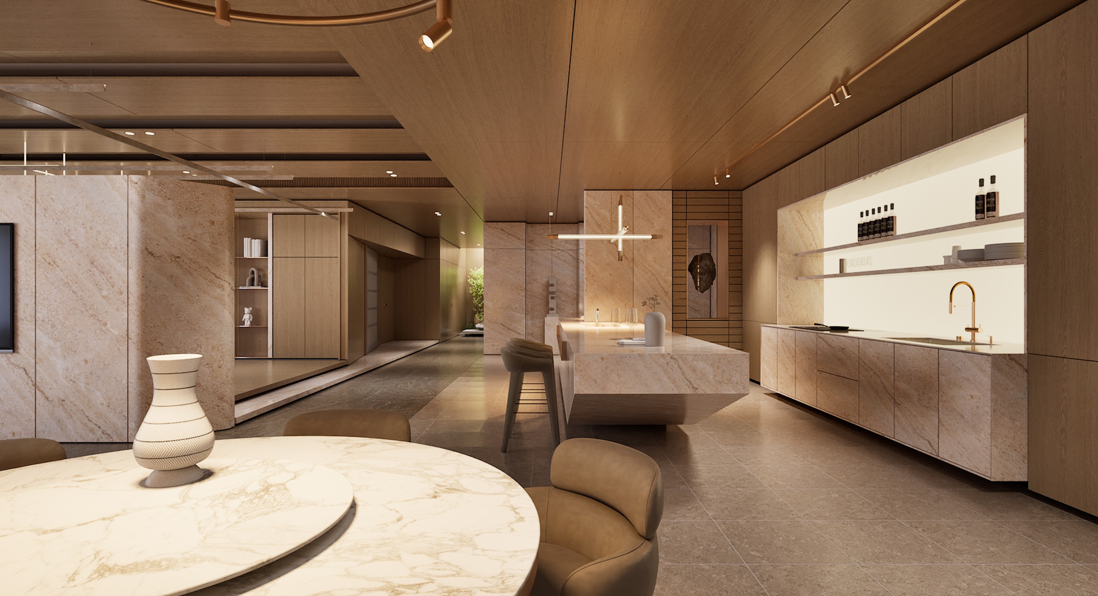 INTERACTIVE ARCHVIZ SCENE. APARTMENT INTERIOR.