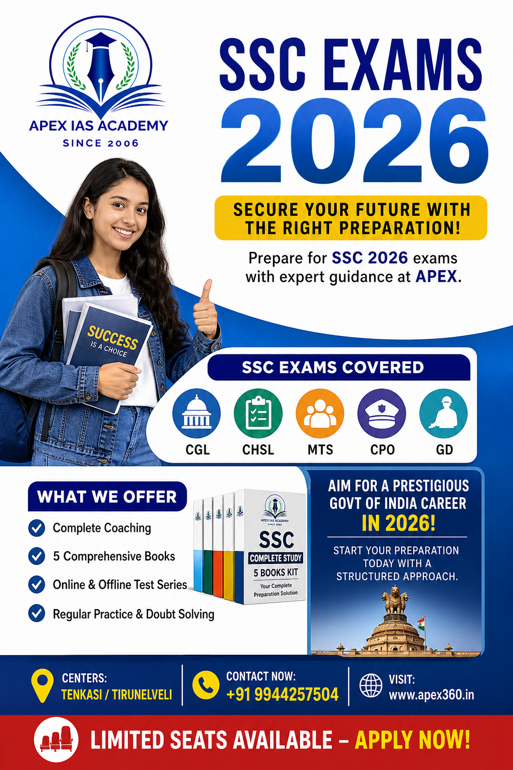 SSC aspirant preparing for competitive examinations