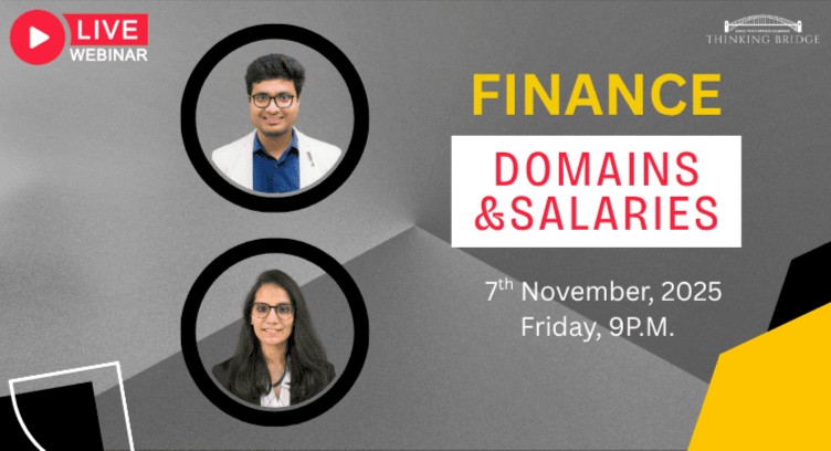 Finance Domains & Salaries LIVE Webinar