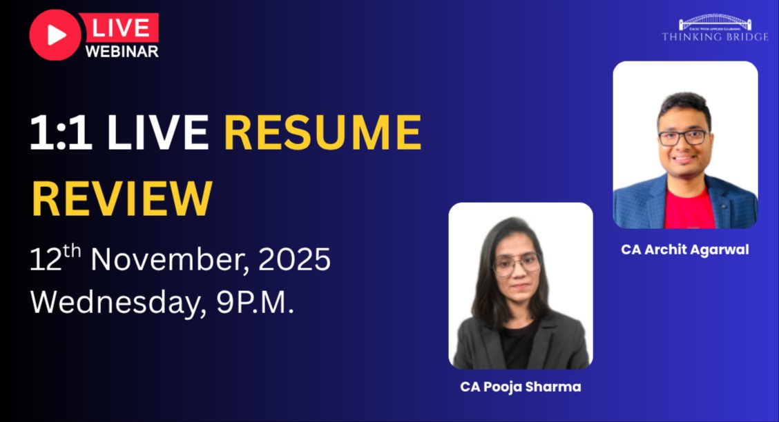 1:1 Resume Review With Experts