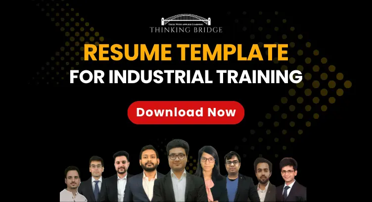 Resume Template for Industrial Training