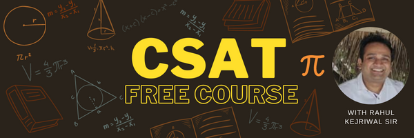 UPSC CSAT Free Course 2023