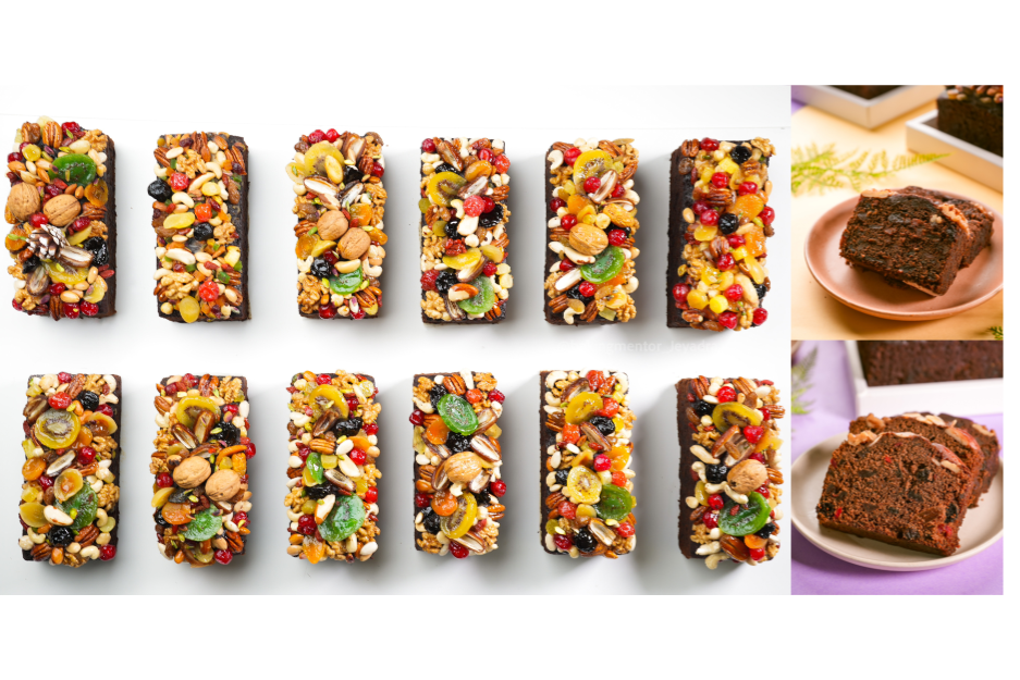 Grand Xmas Fruit Cake Package - Egg & Eggless