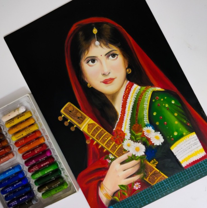 Artwork for Camlin Brand • Oil Pastel colors on A3 paper