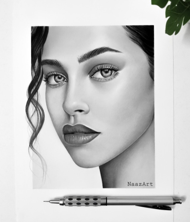 Portrait • Graphite + Charcoal on A4 paper