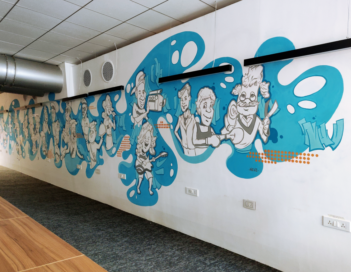 Wall of diversity (size: 45ft x 8ft)