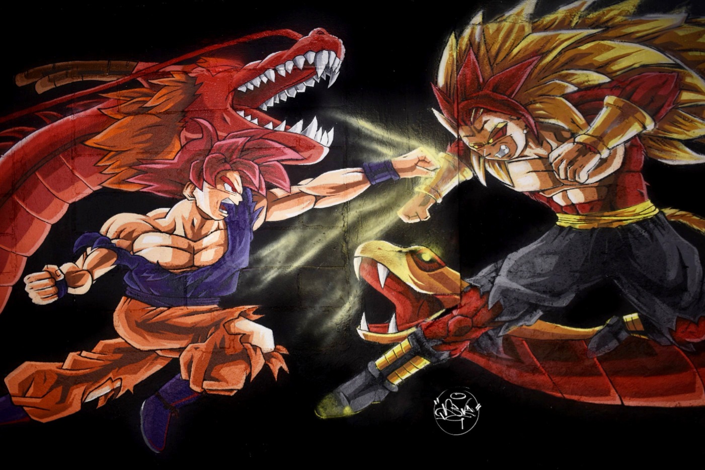 DBZ Wall Mural (size: 10ft x 30ft)