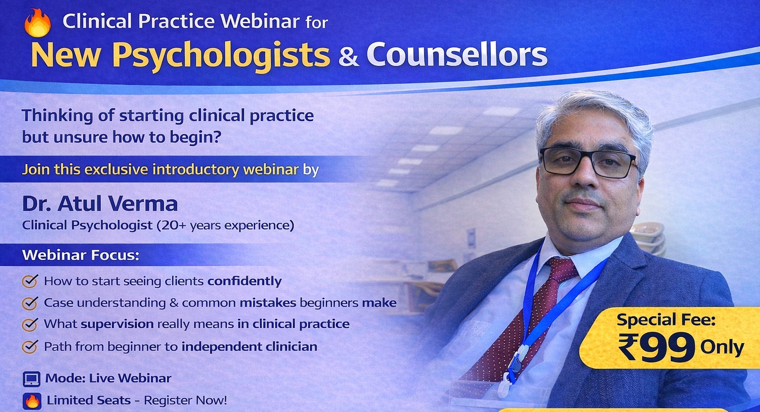 Clinical Practice Webinar for New Psychologists & Counsellors