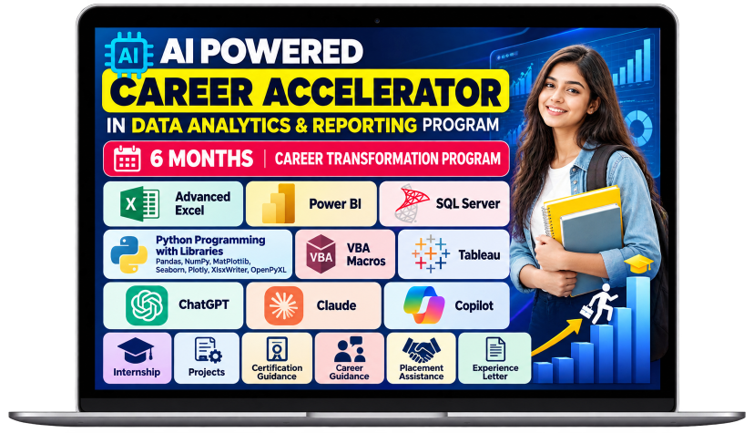 AI Powered Career Accelerator in Data Analytics & Reporting Program