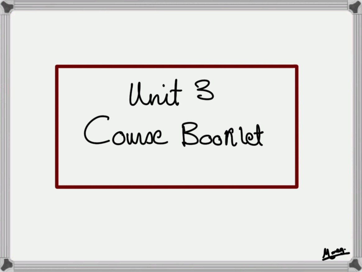 Course Material (Unit 3)