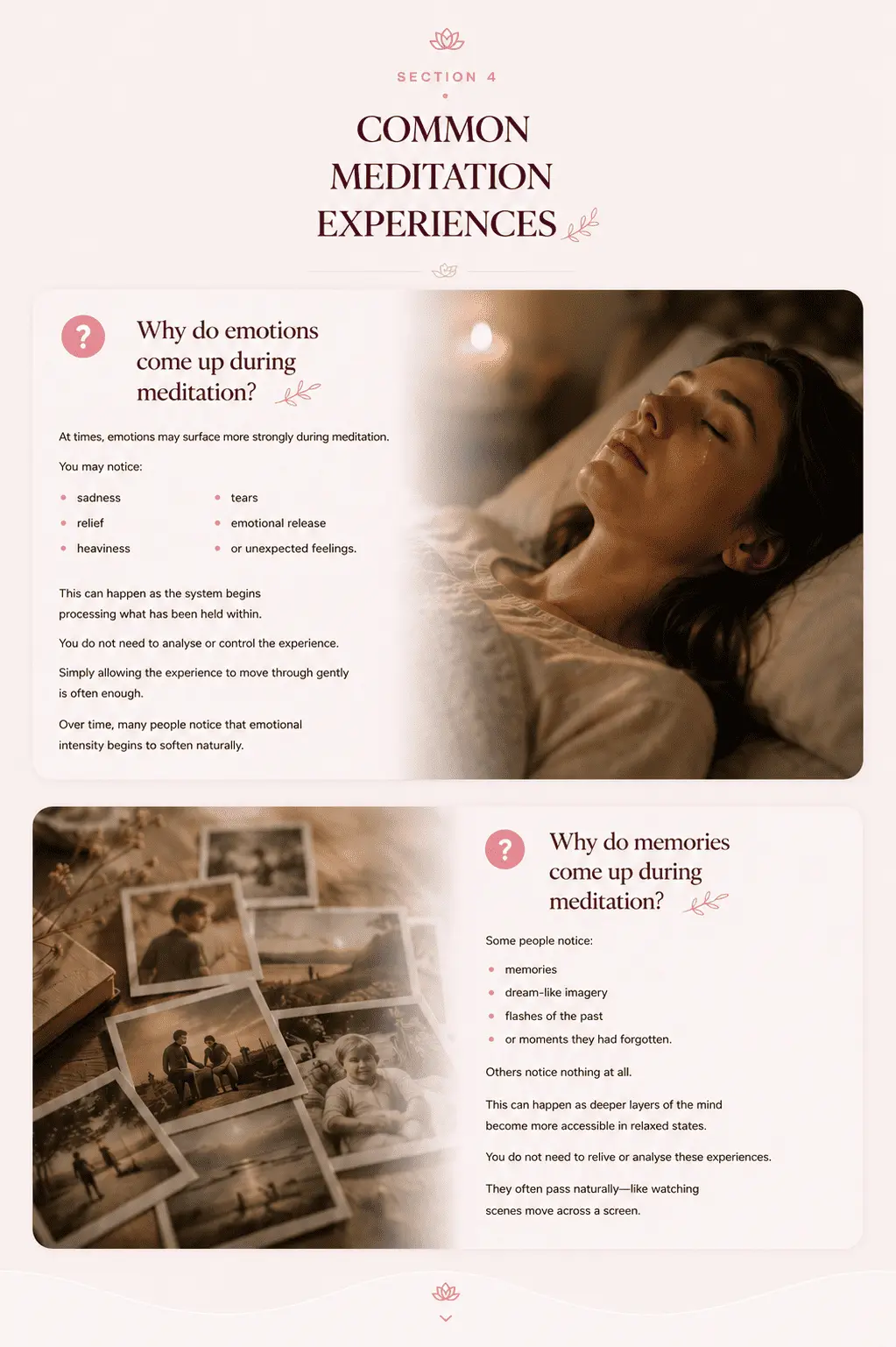 Illustration answering whether Alpha Healing Meditation can be listened to while sleeping, explaining how the meditation is designed to support relaxation, the Alpha state, and subconscious restoration during natural rest.