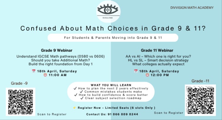 Math Clarity – Free Webinars - for Grade 9 
