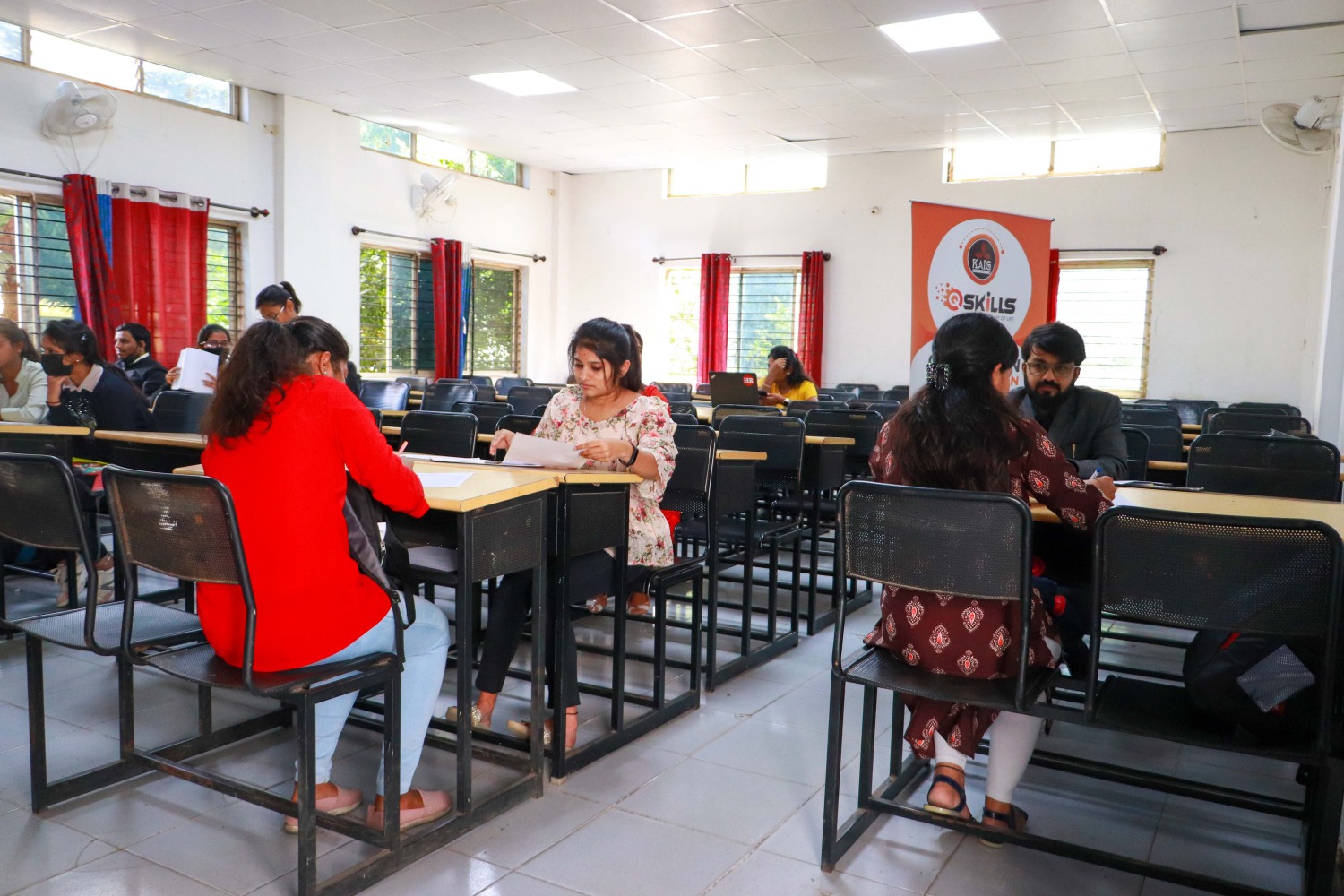 Job seekers exploring career opportunities at the Job Fair