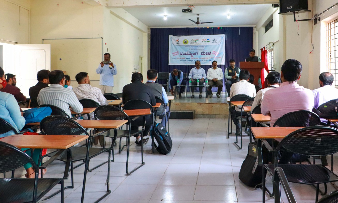 Busy and bustling atmosphere at the Job Fair