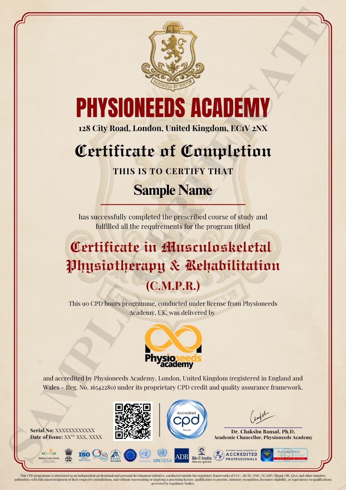 CMPR certificate preview 1