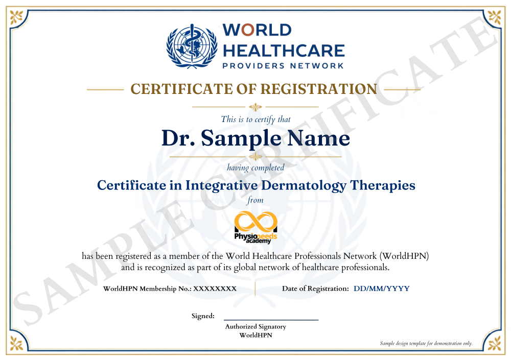 CIDT certificate 2 — Certificate in Integrative Dermatology Therapies