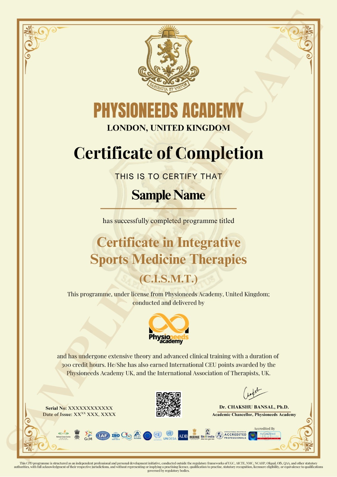 CISMT Certificate in Integrative Sports Medicine Therapies — Physioneeds Academy