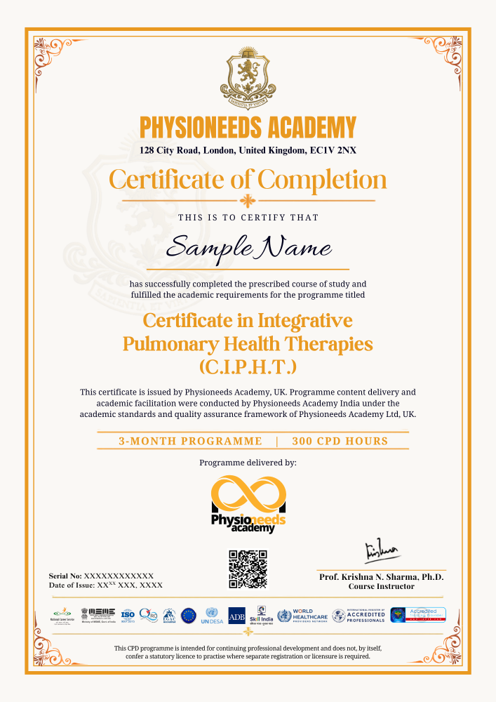 CIPHT sample certificate
