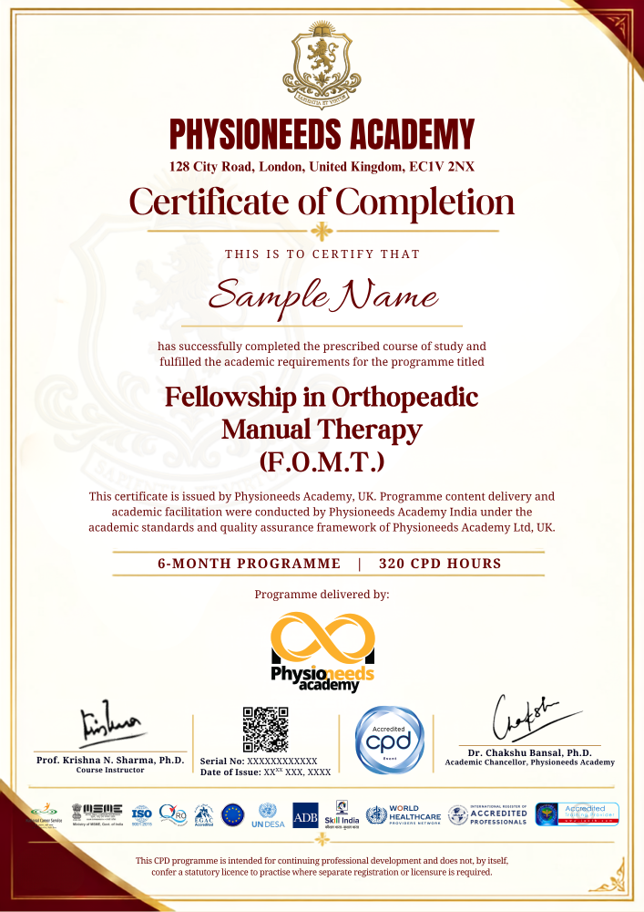 FOMT certificate 1