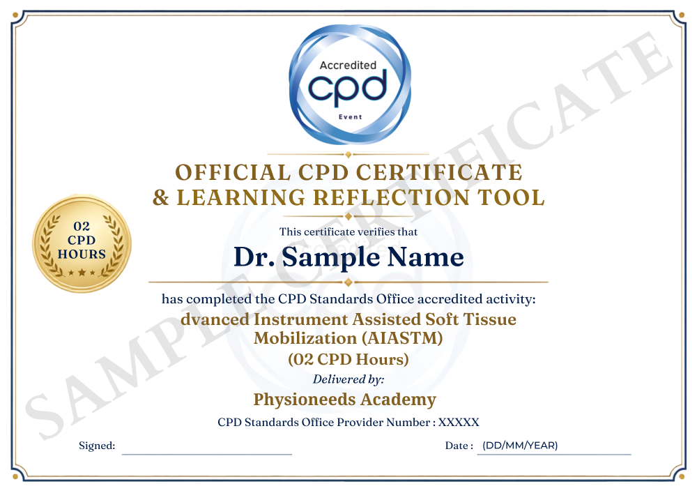 Additional certificate example 1