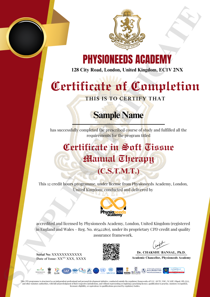 Sample Yoga certificate image - landscape format