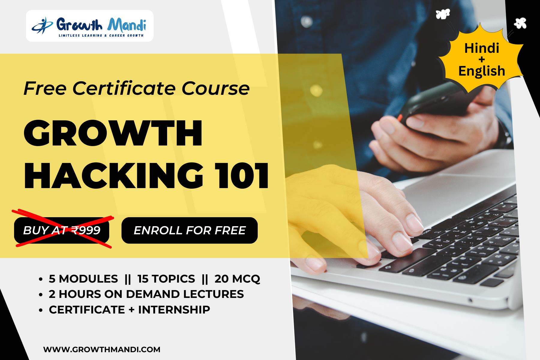 Certification Course on Growth Hacking 101 - by Growth Hack 360