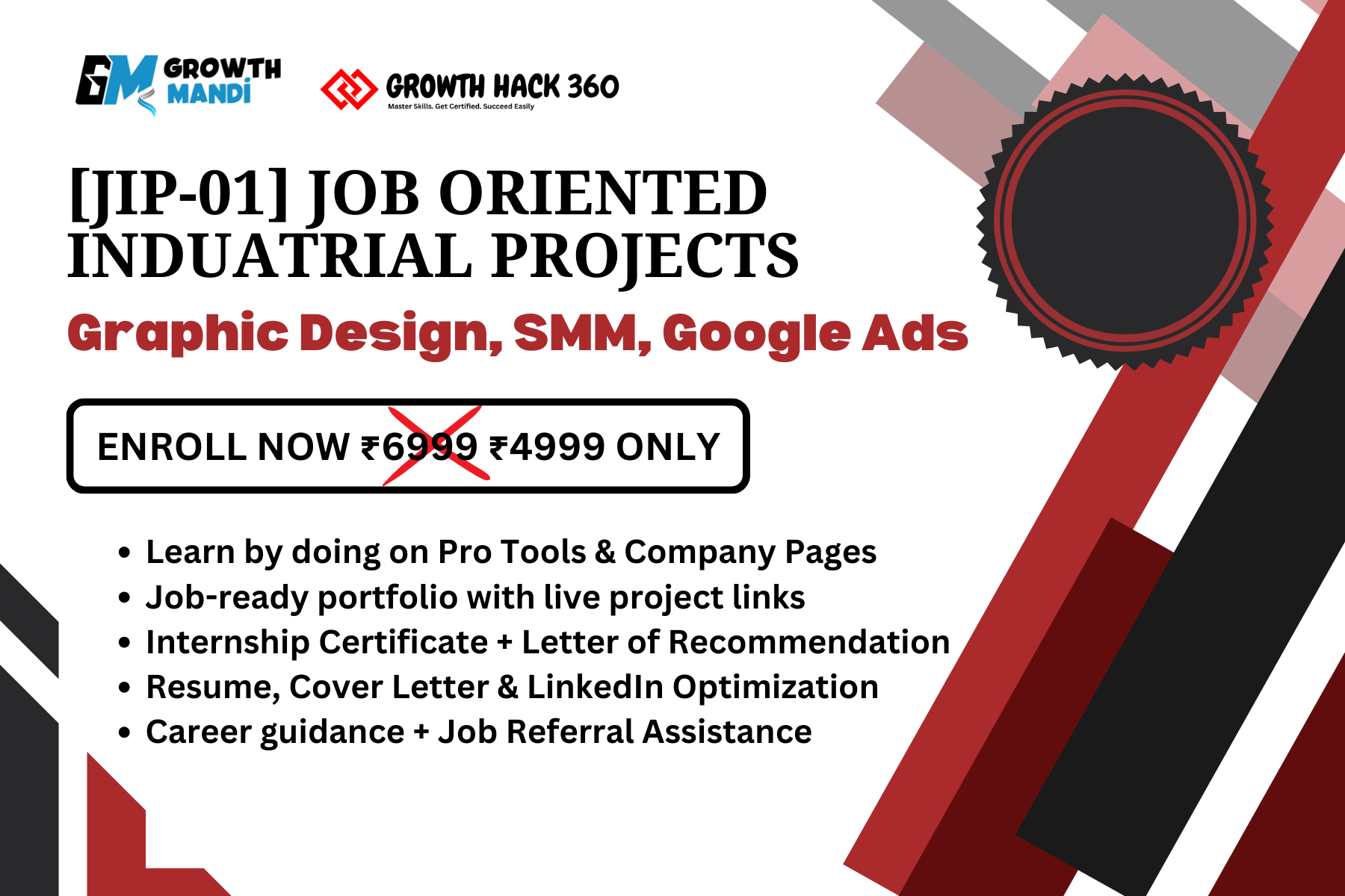 JIP-02 : Job Oriented Industrial Project : Content Writing, SEO, Analytics