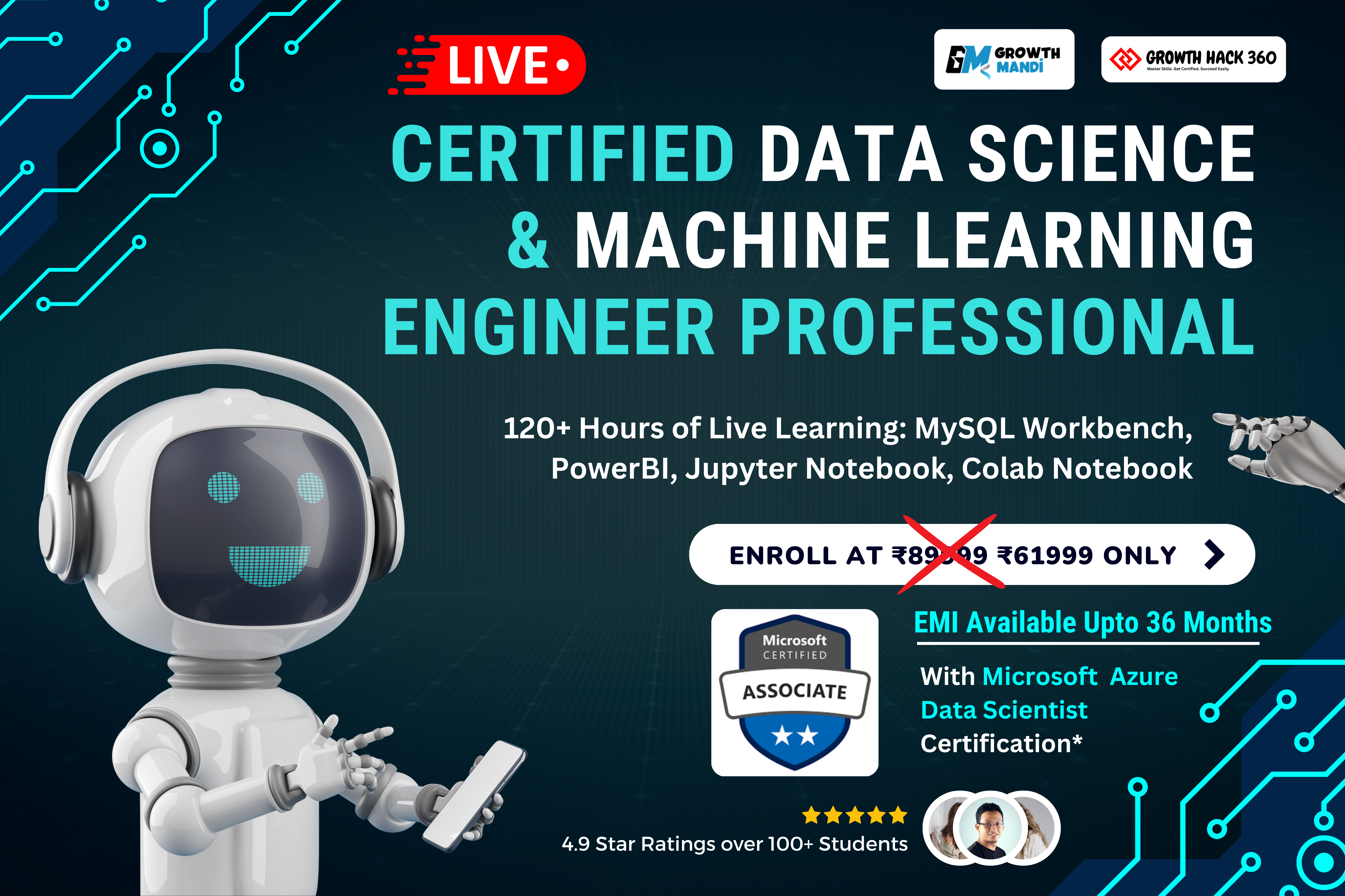 Certified Data Science & Machine Learning Engineer Professional - Course by Growth Hack 360