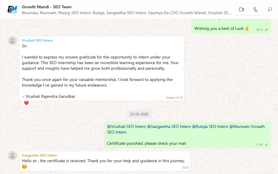 SEO Feedback 1