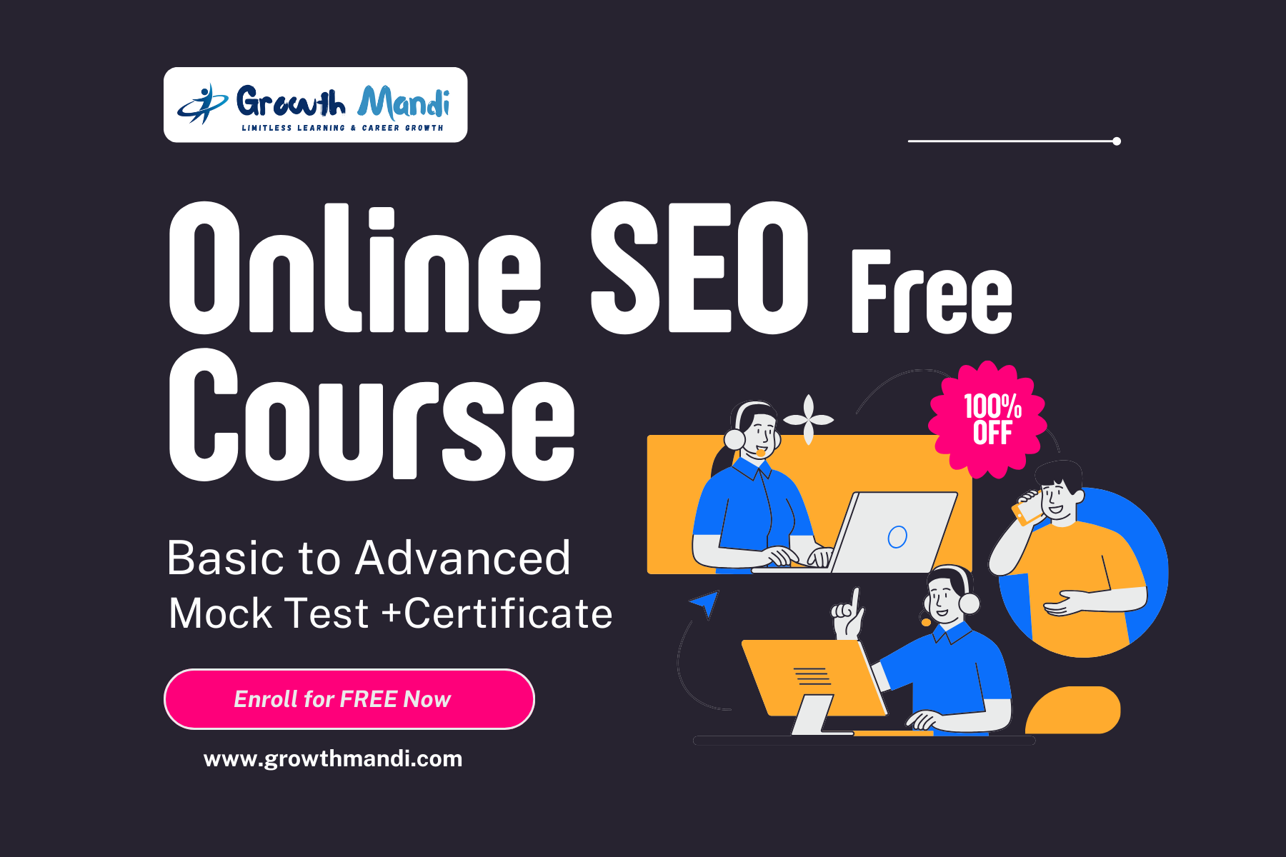 Free SEO Course with Certificate - by Growth Hack 360