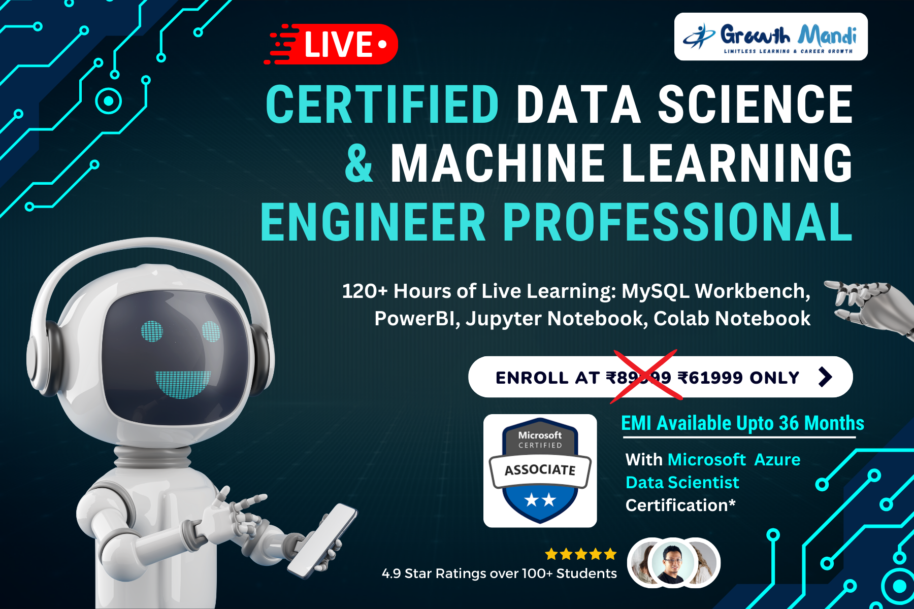 Certified Data Science & Machine Learning Engineer Professional - Course by Growth Hack 360