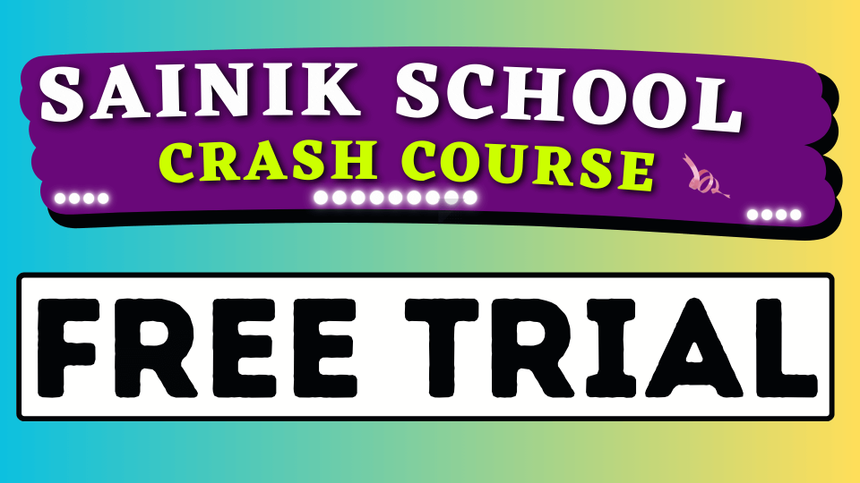 Sainik School Crash Course Free Trial