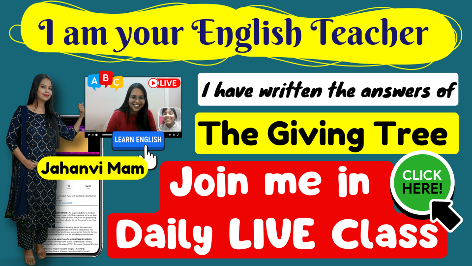 The Giving Tree Class 4 English NCERT Solutions