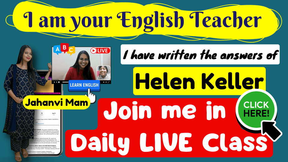 Helen Keller Class 4 English NCERT Solutions