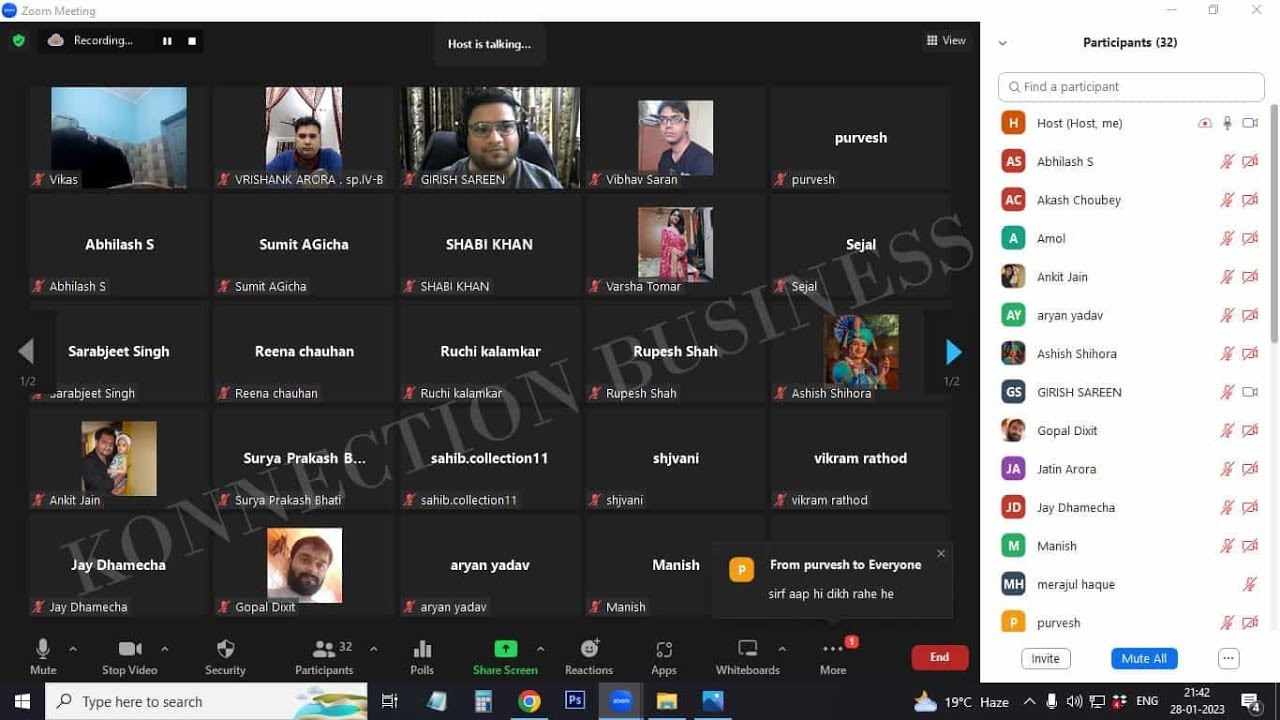 Konnection Business Amazon Course Zoom Session
