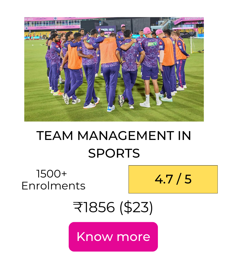 Team management in sports