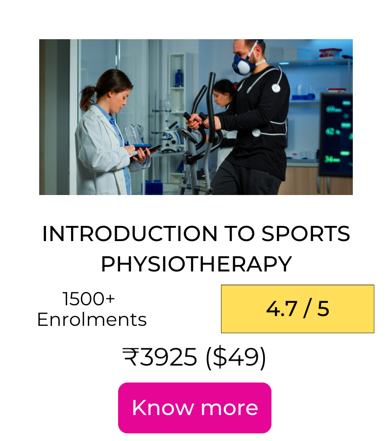Introduction to sports physiotherapy