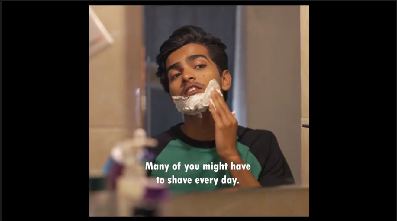 Close the tap while shaving