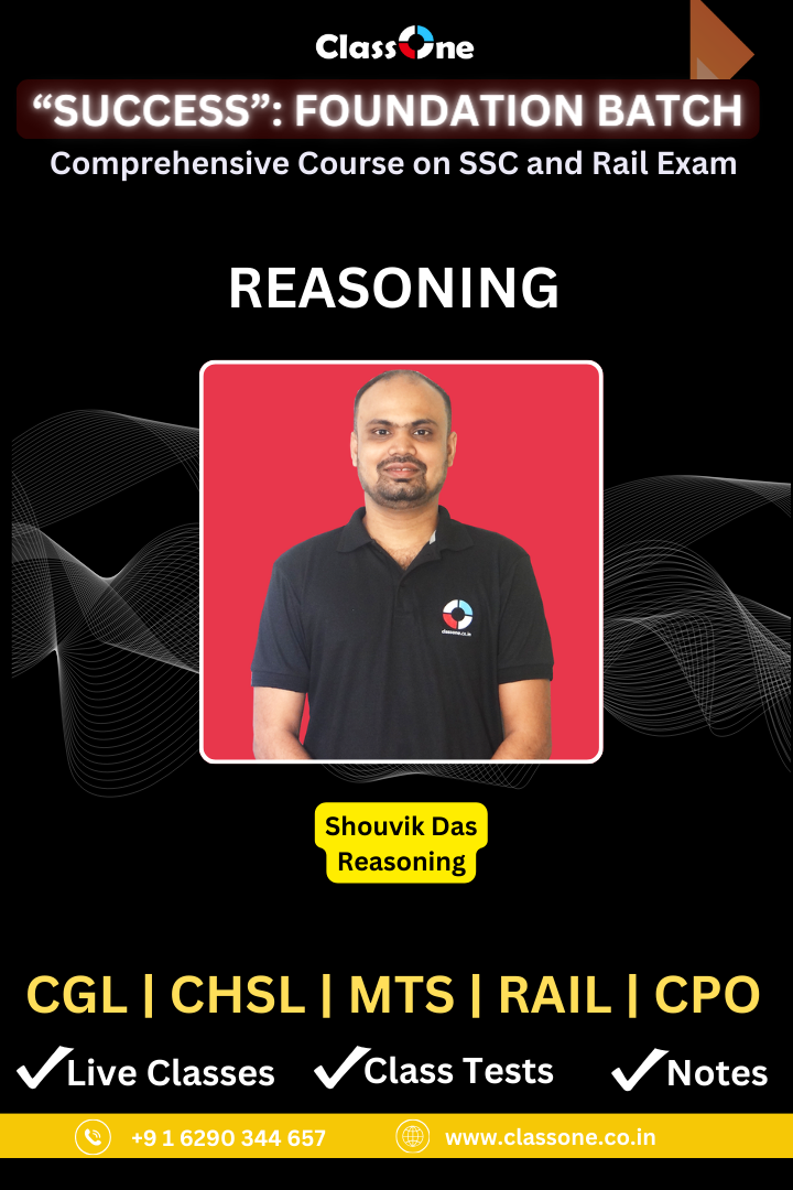 Success:: Course on Reasoning for SSC and Rail Exams