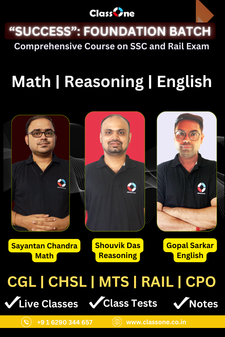Success:: Course on Math Reasoning and English for SSC and Rail
