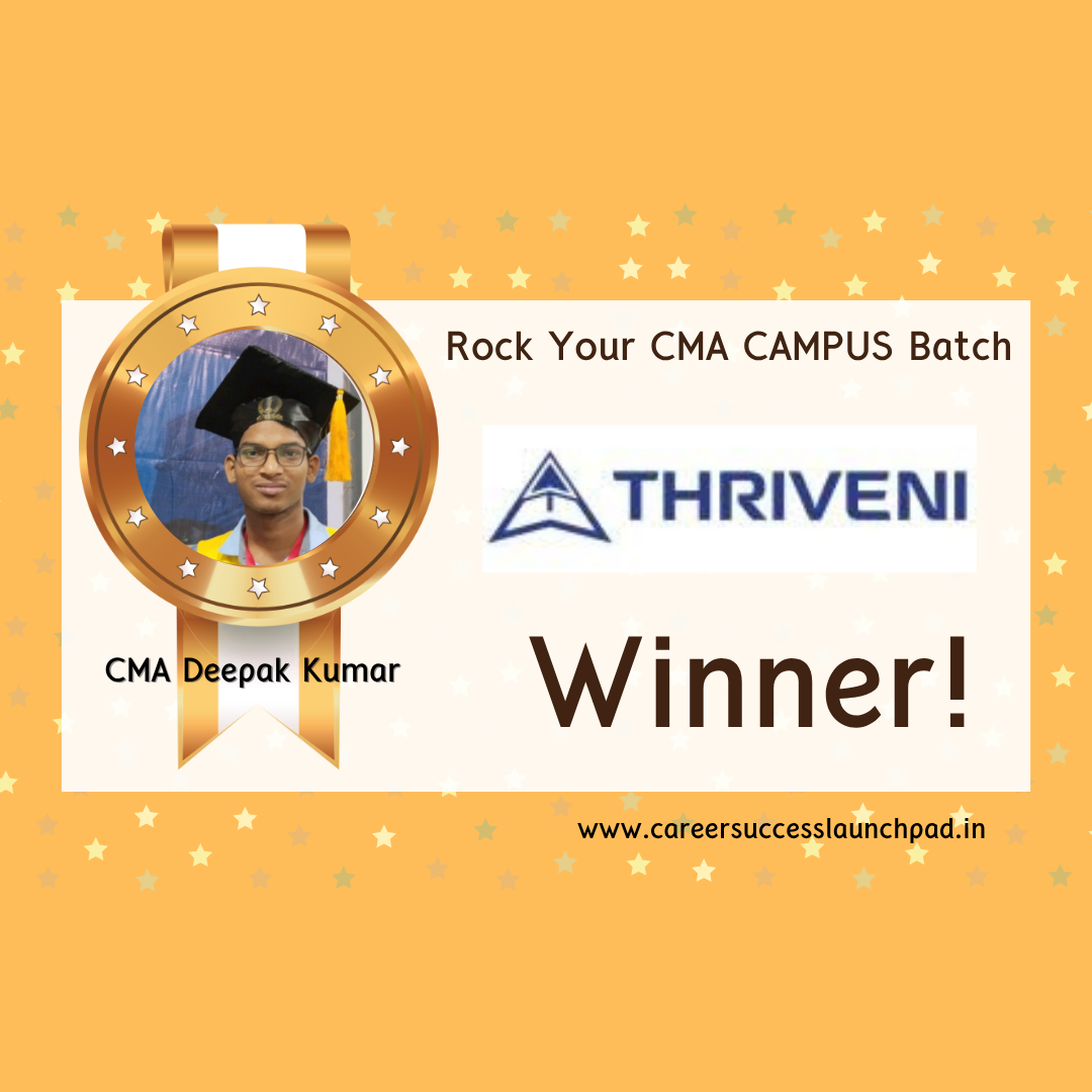CMA fresher placement success story 45 | Career Success Launchpad