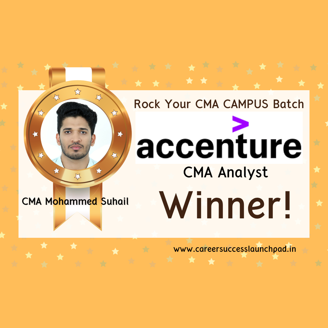 CMA student placement success story 14 | Career Success Launchpad